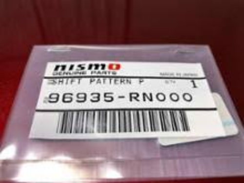 GENUINE NISSAN OEM NISMO ALUMINUM SHIFT PATTERN BADGE EMBLEM 5-SPEED MT