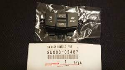 Toyota OEM Scion FR-S (AT) Black VSC Skid Traction Control Switch SU003-02487