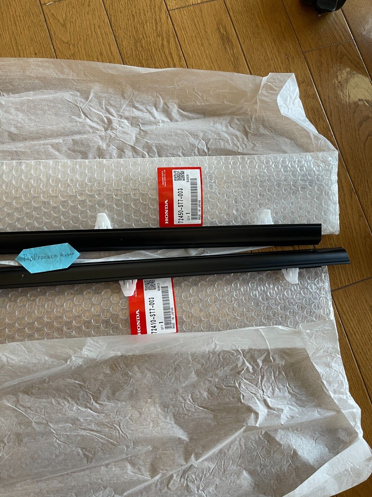 Genuine HONDA Front Door Window Molding RH & LH Set ACURA INTEGRA DC1 DC2 OEM