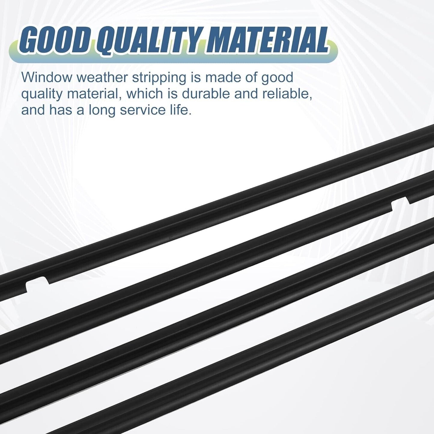 Genuine TOYOTA 10-22 OEM 4RUNNER Door Belt Molding Weatherstrip Front Rear 4pcs