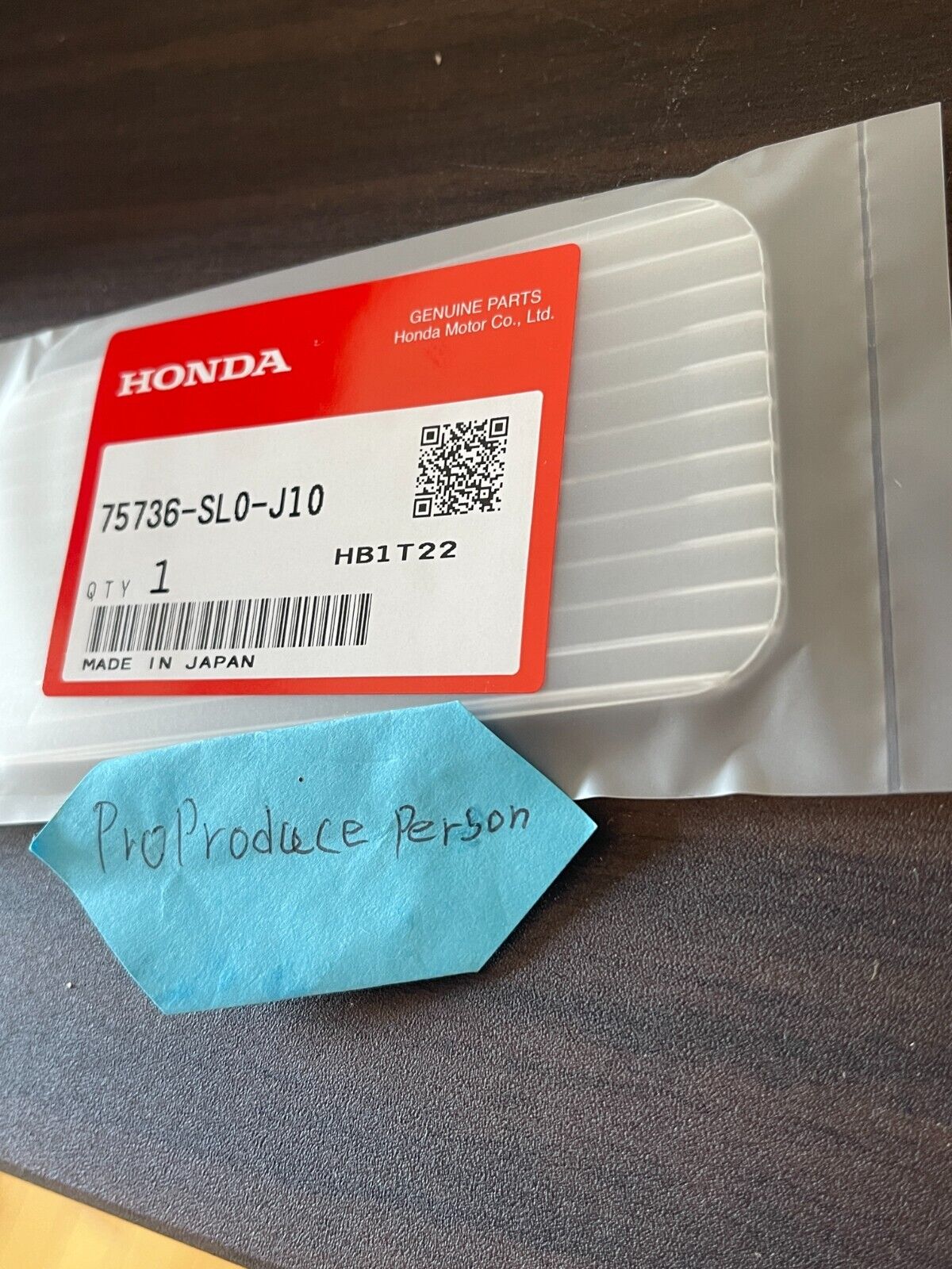 Genuine HONDA 75736-SL0-J10 ACURA NSX-R NA1 EMBLEM SET SIDE Parts JDM