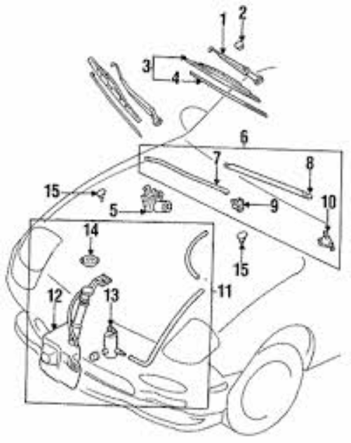 Genuine Mazda OEM 93-95 RX-7 Windshield Washer Tank Reservoir FD01-67-481A