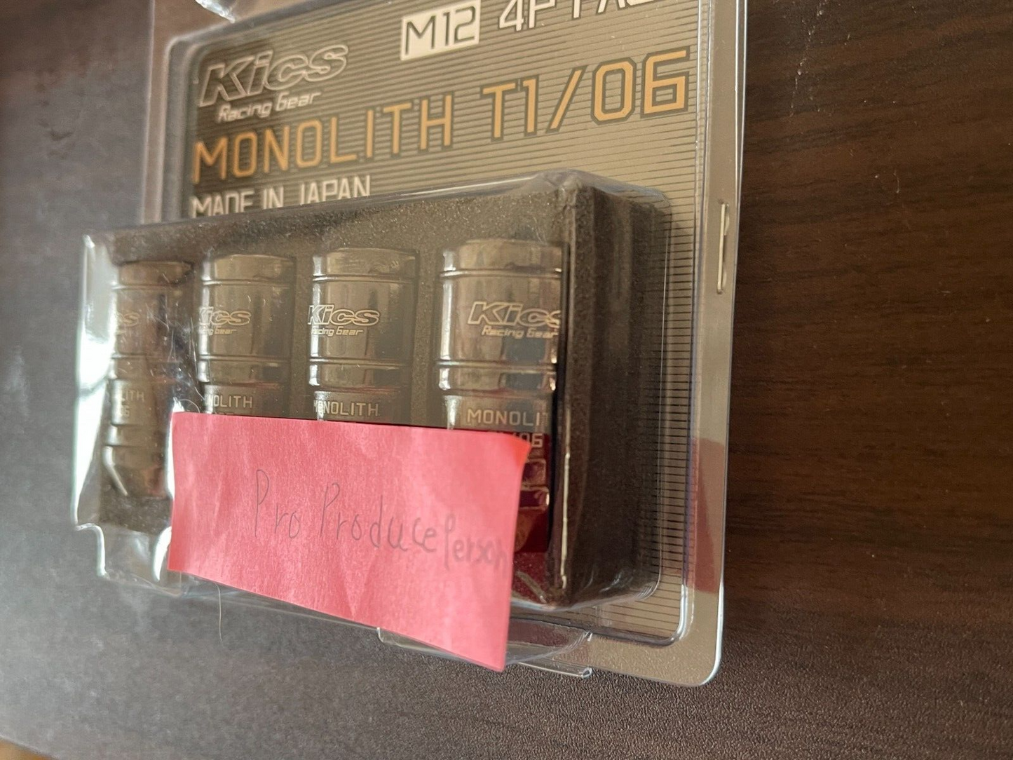 Clipper Van Wheel Nuts U 70 Series M 12 xP 1.5 Monolith T1/06 4 Piece Set KYO-EI