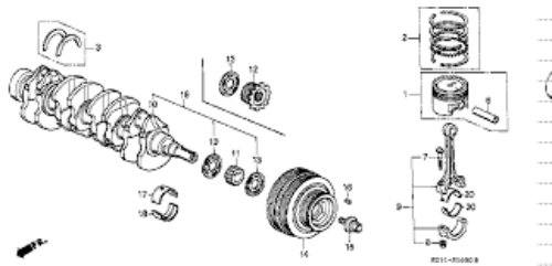 GENUINE HONDA OEM CRANK PULLEY LIGHTWEIGHT EK9 Civic Integra 13811-PCT-000
