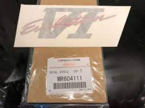 Genuine Mitsubishi OEM MR604111 Lancer EVO 6 CP9A EVOLUTION VI Decal Sticker