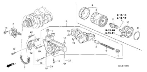 Genuine Honda OEM S2000 Oil Pump 15100-PCX-023