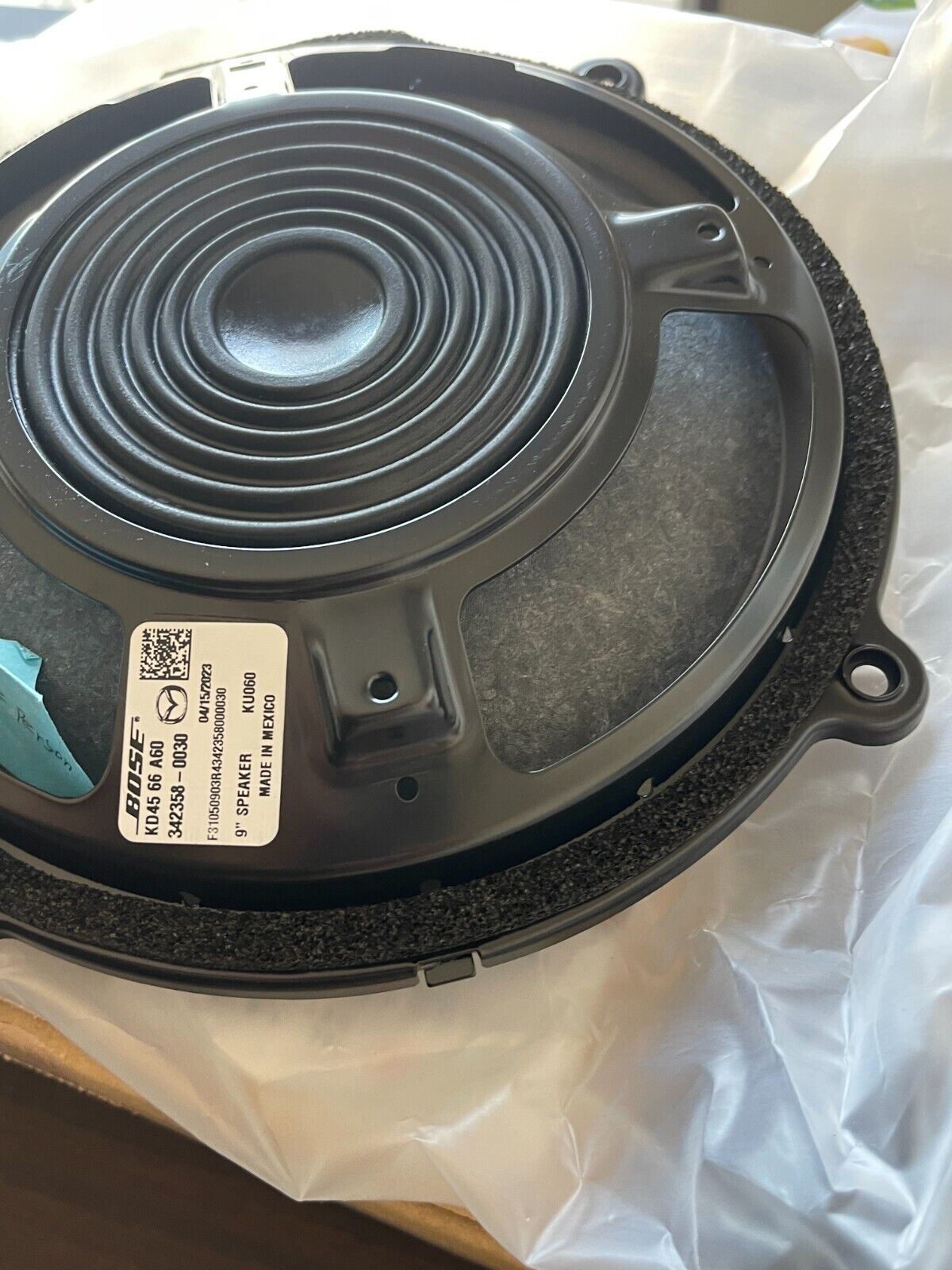 Mazda OEM KD45-66-A60 2013-2021 Mazda3 Mazda6 CX-5 CX-9 Front Door Speaker