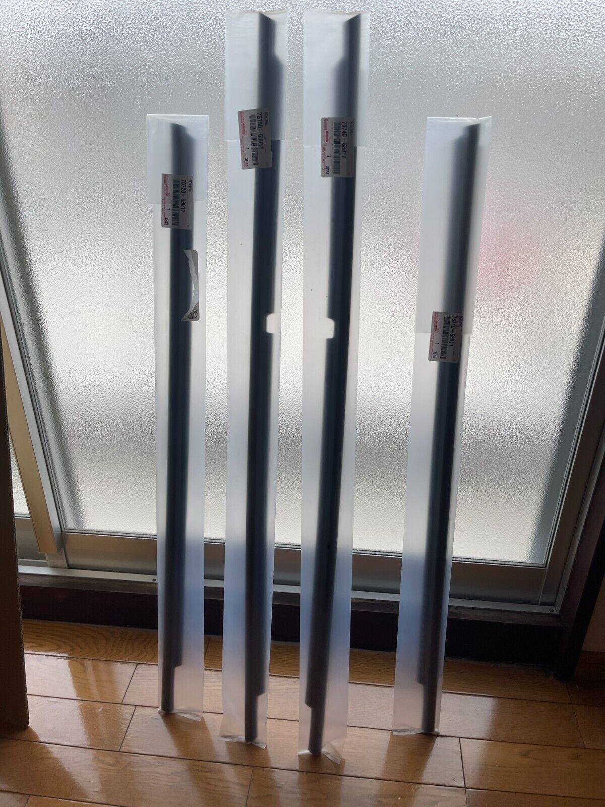 Genuine Toyota Door Belt Molding Front & Rear Set Altezza Lexus IS300