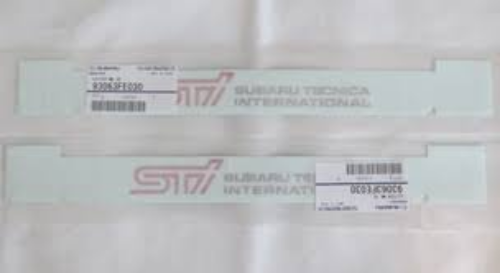 Subaru OEM 05-07 Impreza WRX STi Side Door Decals Stickers Set Pair Genuine JDM