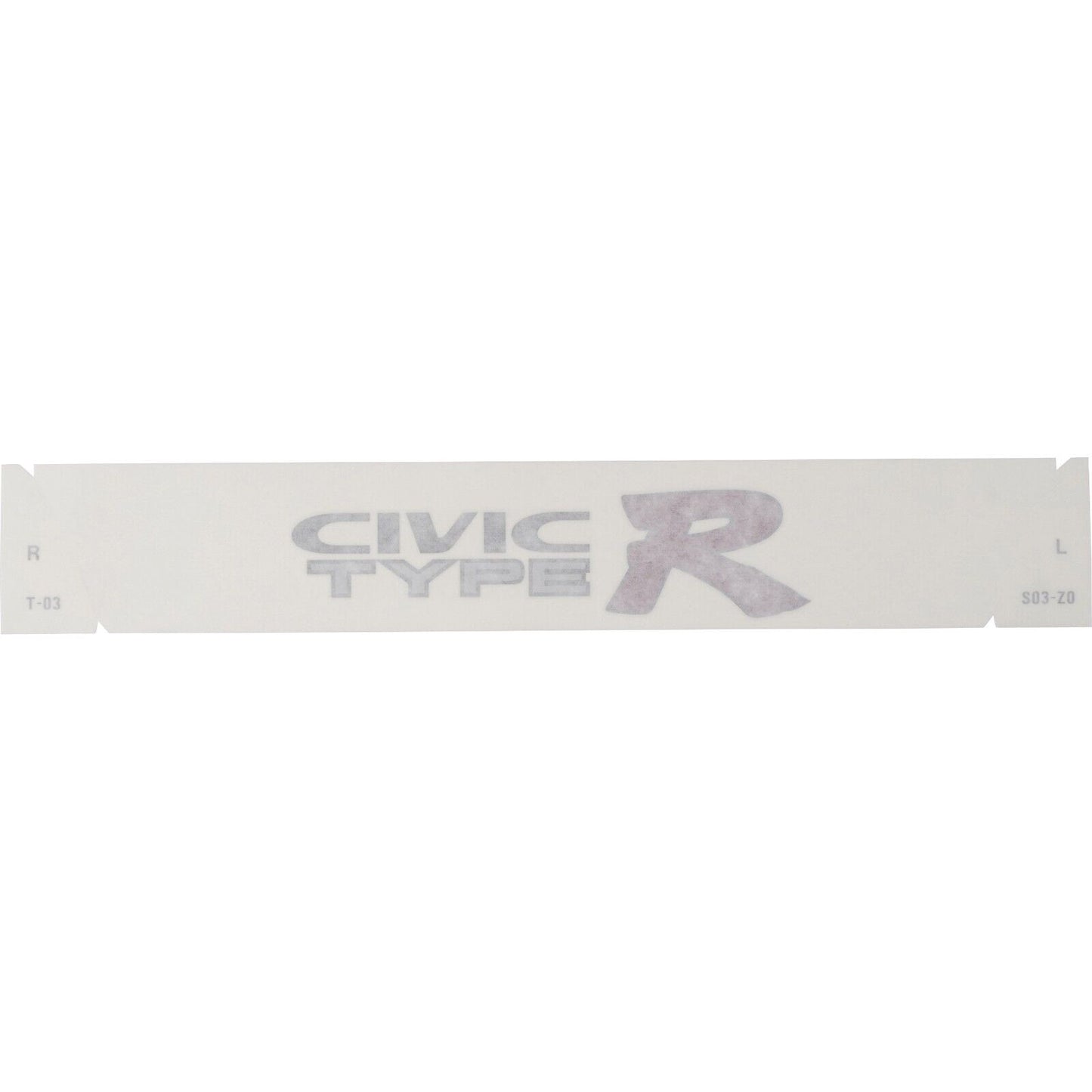 Genuine Honda 75773-S03-Z00ZA x2 Civic Type-R EK9 Side Sticker Light Outline *