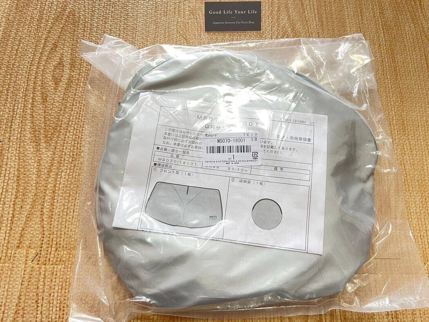 Toyota Genuine TRD GR Sunshade GR86 ZN8 FA24 Silver MS070-18001 Japan New