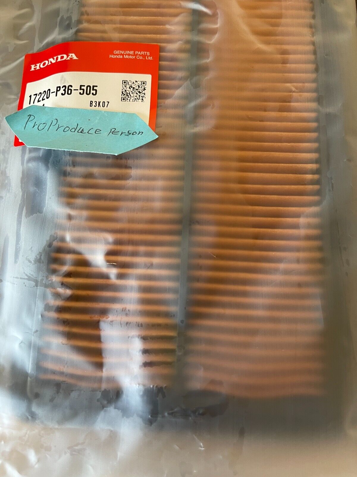 GENUINE HONDA BEAT PP1 17220-P36-505 OEM AIR FILTER ELEMENT JDM