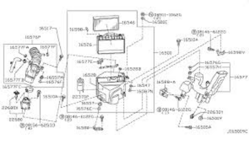 Genuine Nissan OEM Pathfinder Infiniti QX4 Mass Air Flow MAF Sensor 22680-4W011