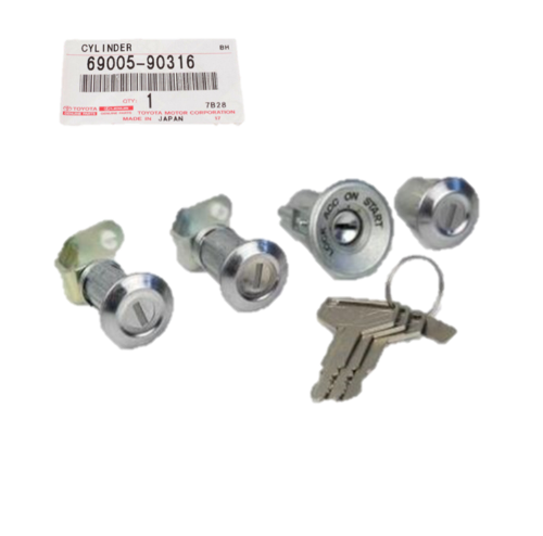 Toyota OEM 79-83 Land Cruiser BJ40 FJ40 Cylinder Lock Set w/ Keys Ignition Doors