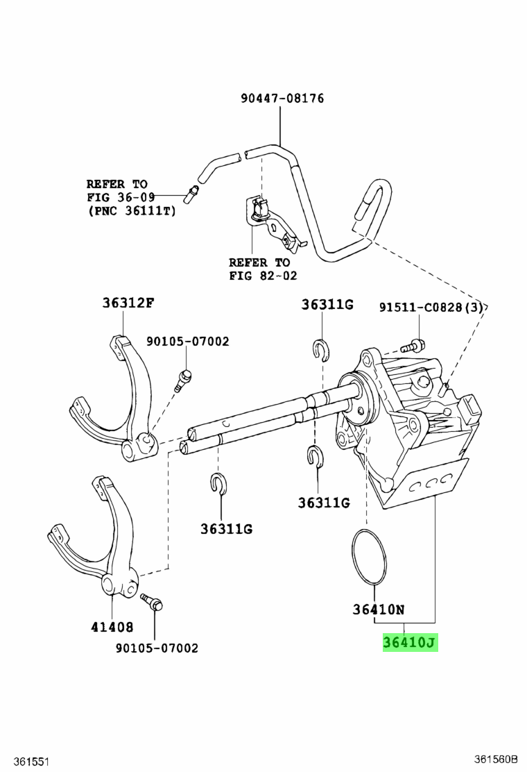 Genuine TOYOTA OEM LAND CRUISER PRADO Transfer Shift Actuator Assy 36410-60093