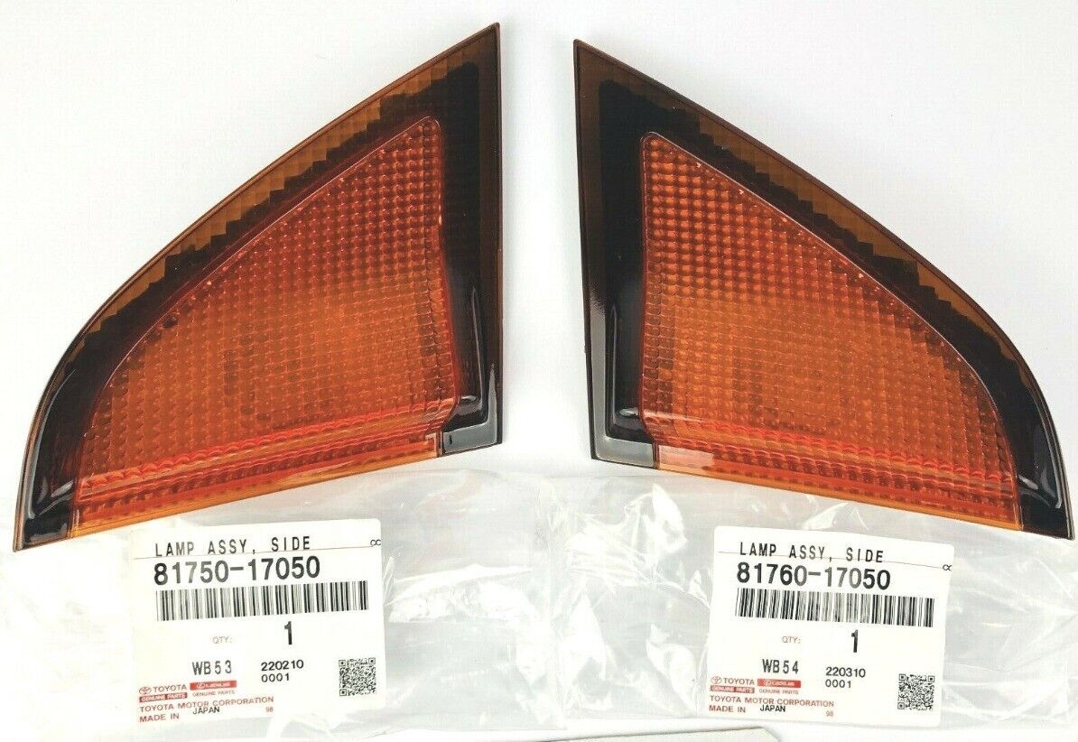 Genuine TOYOTA MR2 KOUKI SW20 Rear Fender Side Lamp Corner Lens Lh & Rh SET Back