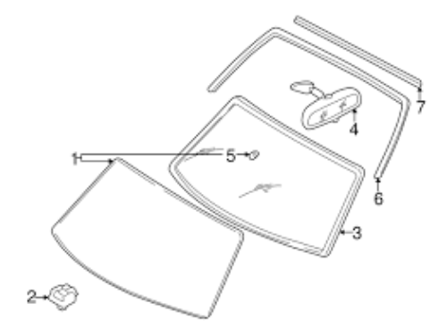 Genuine Mazda Miata Roadster Protector Front Window Reveal Molding DX50-50-6B1