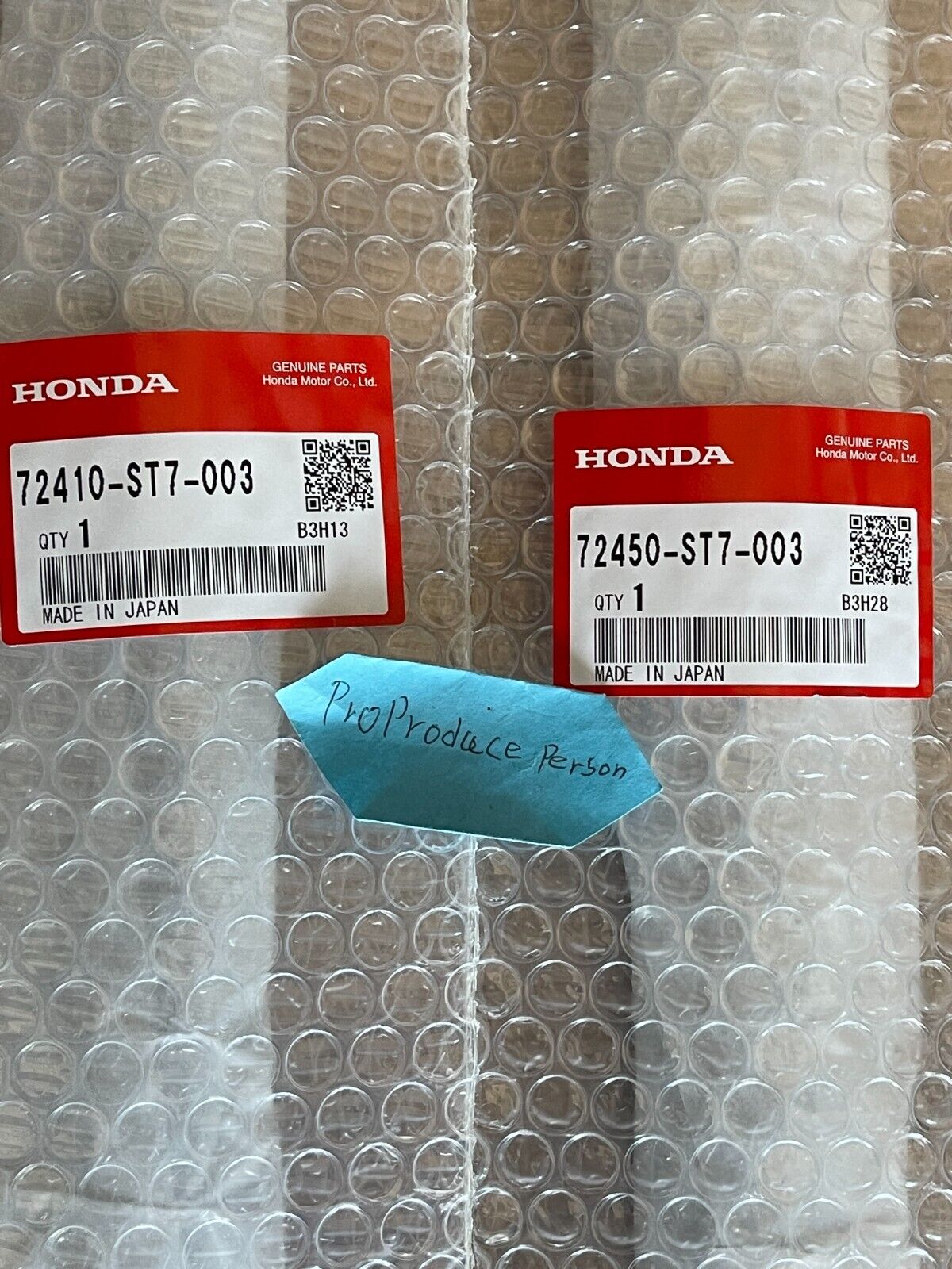 Genuine HONDA Front Door Window Molding RH & LH Set ACURA INTEGRA DC1 DC2 OEM