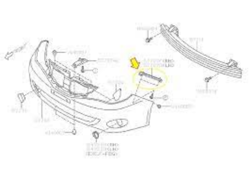 Genuine Subaru 2008-2011 Impreza Front Right Bumper Retaining Bracket 57707FG002