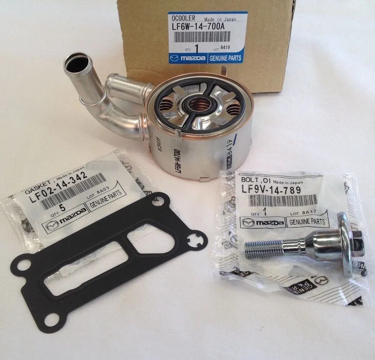 Genuine MAZDA OEM MAZDA 3 5 6 CX-7 Updated Oil Cooler Kit LF6W-14-700A