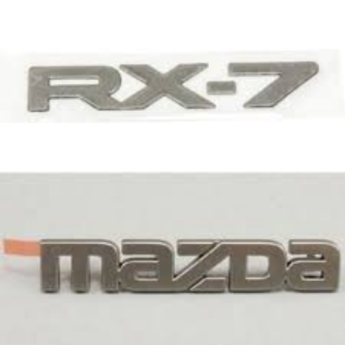 GENUINE MAZDA OEM RX-7 RX7 FD3S FC3S FC3C REAR EMBLEM SET BADGE ORNAMENT