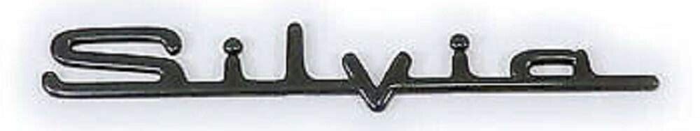 Nissan OEM S14 Black Chrome Silvia Trunk Lid Emblem Boot Badge 84895-65F60