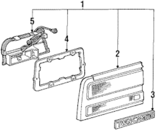 Genuine Toyota OEM MR2 AW11 Tail Lamp Gasket LH + RH Set 1985-1989