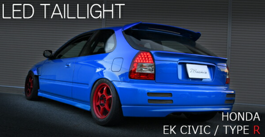 HONDA 95 - 00 CIVIC TYPE R EK9 EK2 EK3 EK4 LED TAIL LIGHT LAMP SET