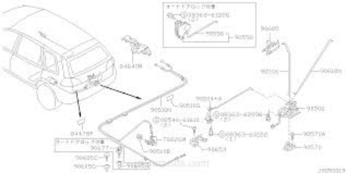 Genuine Nissan Infiniti Fuel Door Release Lock Latch CUBE ALTIMA QX4 78826-01L0A
