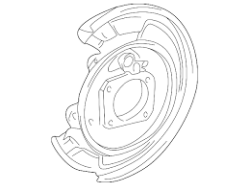 Toyota OEM Corolla Celica Matrix Parking Brake Plate Subassembly RH 46503-20070