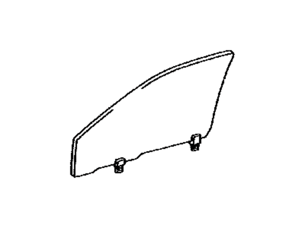 TOYOTA GENUINE 68141-89108 4RUNNER TRUCK FRONT DOOR GLASS CHANNEL RUN With VENT