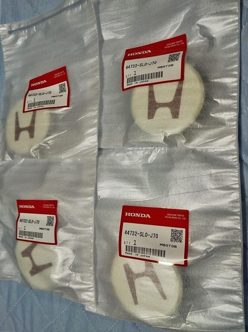 Genuine Honda 44732-SL0-J70 JDM CIVIC TYPE R EK9 Wheel Center cup 4 set