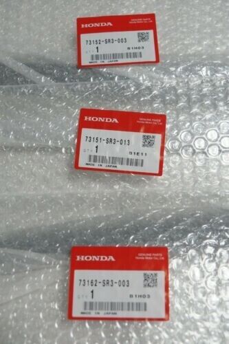 Genuine HONDA 1992-1995 Civic MOLDING FR WINDSHIELD RH & LH & UPPER Set OEM