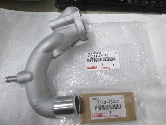 Genuine TOYOTA OEM SUPRA JZA80 Outlet Water Pipe Gasket 16331-46080 16343-46030