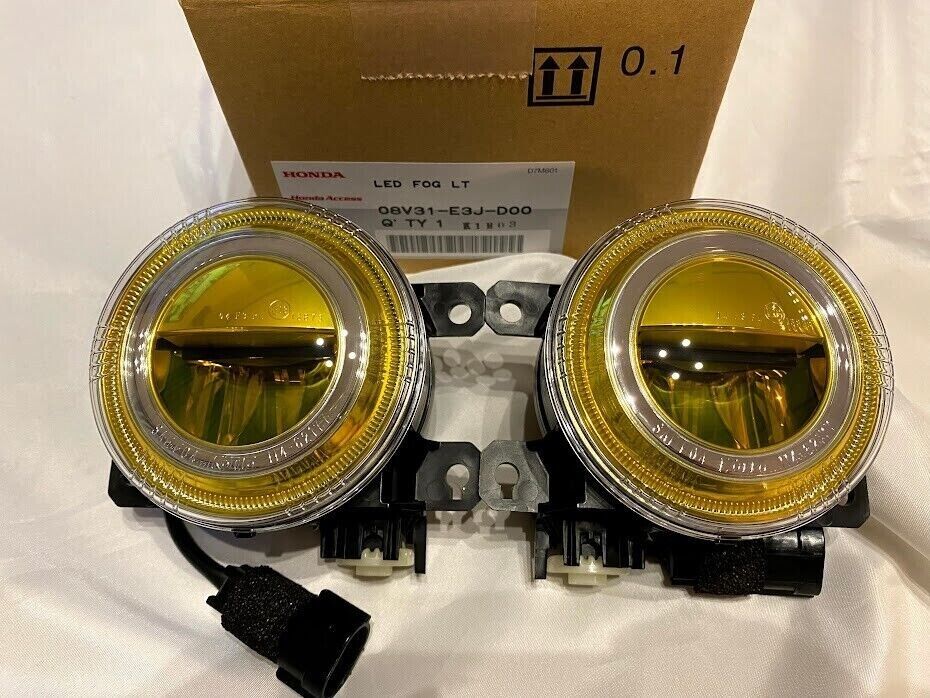 Genuine HONDA OEM CIVIC TYPE-R FK8 FK7 LED Yellow Fog Lamp Light Right Left Set