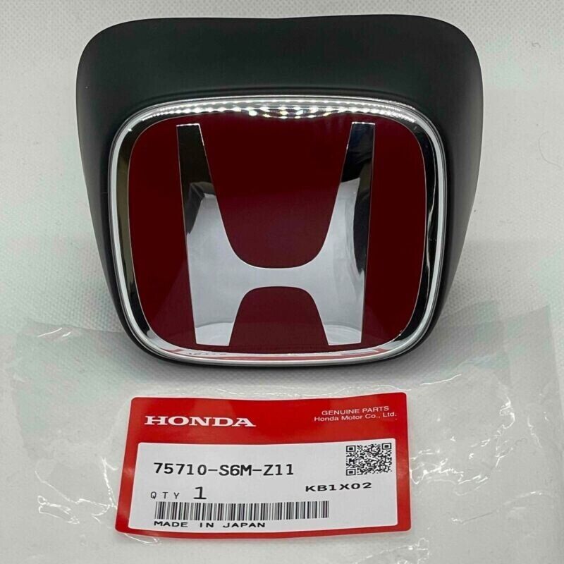 Honda Genuine Front Red H Emblem Integra DC5 Type R ACURA RSX 75710-S6M-Z11