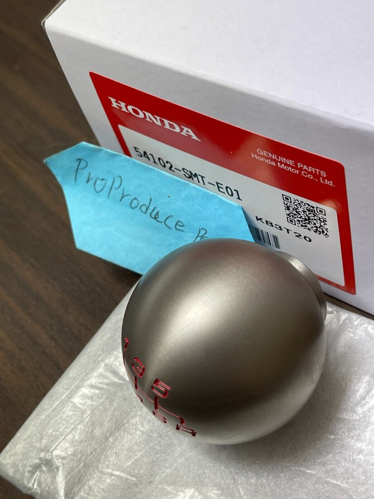 Genuine HONDA 6-Speed MT Stainless Shift Knob Civic Type R 54102-SMT-E01