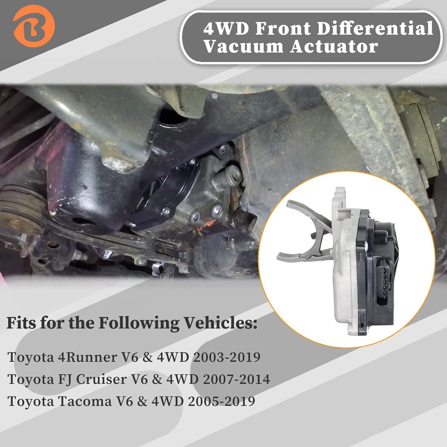 GENUINE Toyota 4RUNNER CRUISER DIFFERENTIAL VACUUM ACTUATOR ASSY 41400-35034 NEW