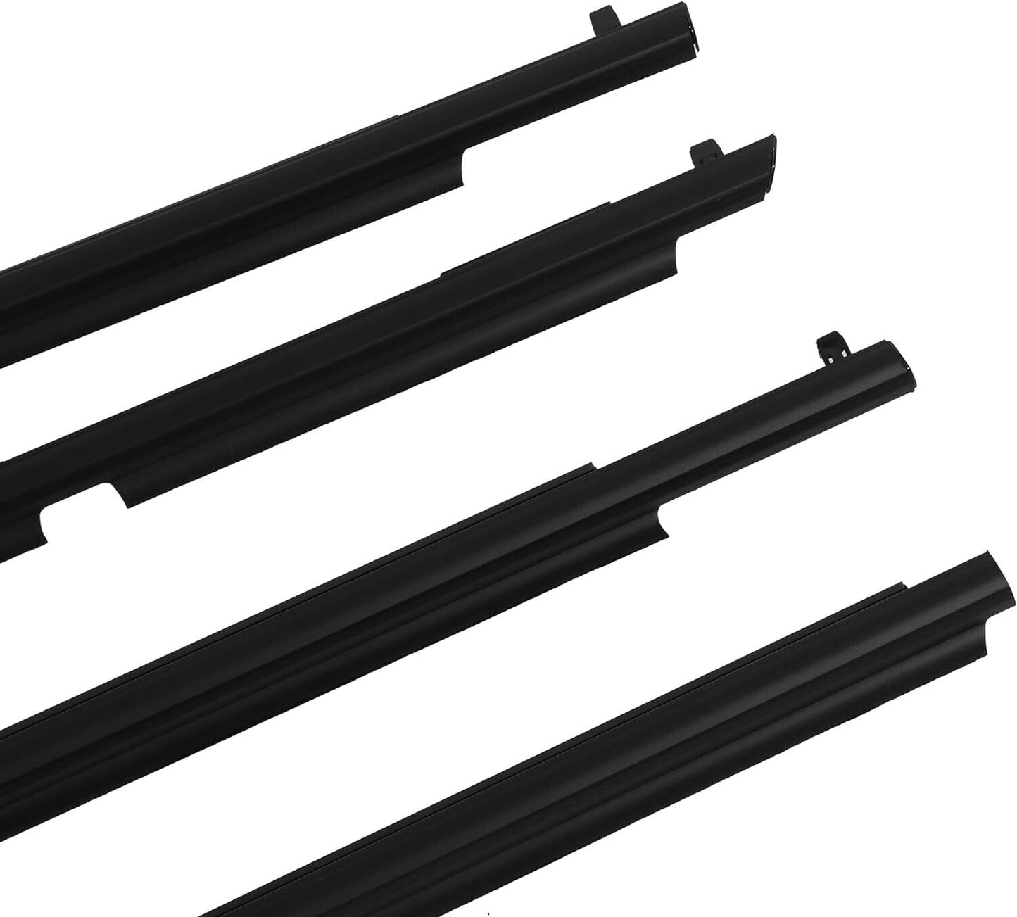 Genuine TOYOTA 10-22 OEM 4RUNNER Door Belt Molding Weatherstrip Front Rear 4pcs