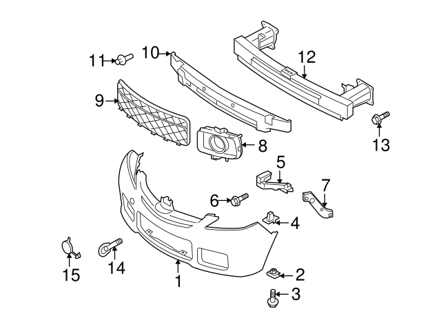 Mazda OEM 2006-2007 5 Front Bumper Right Passenger Fog Light Lamp Hole Cover