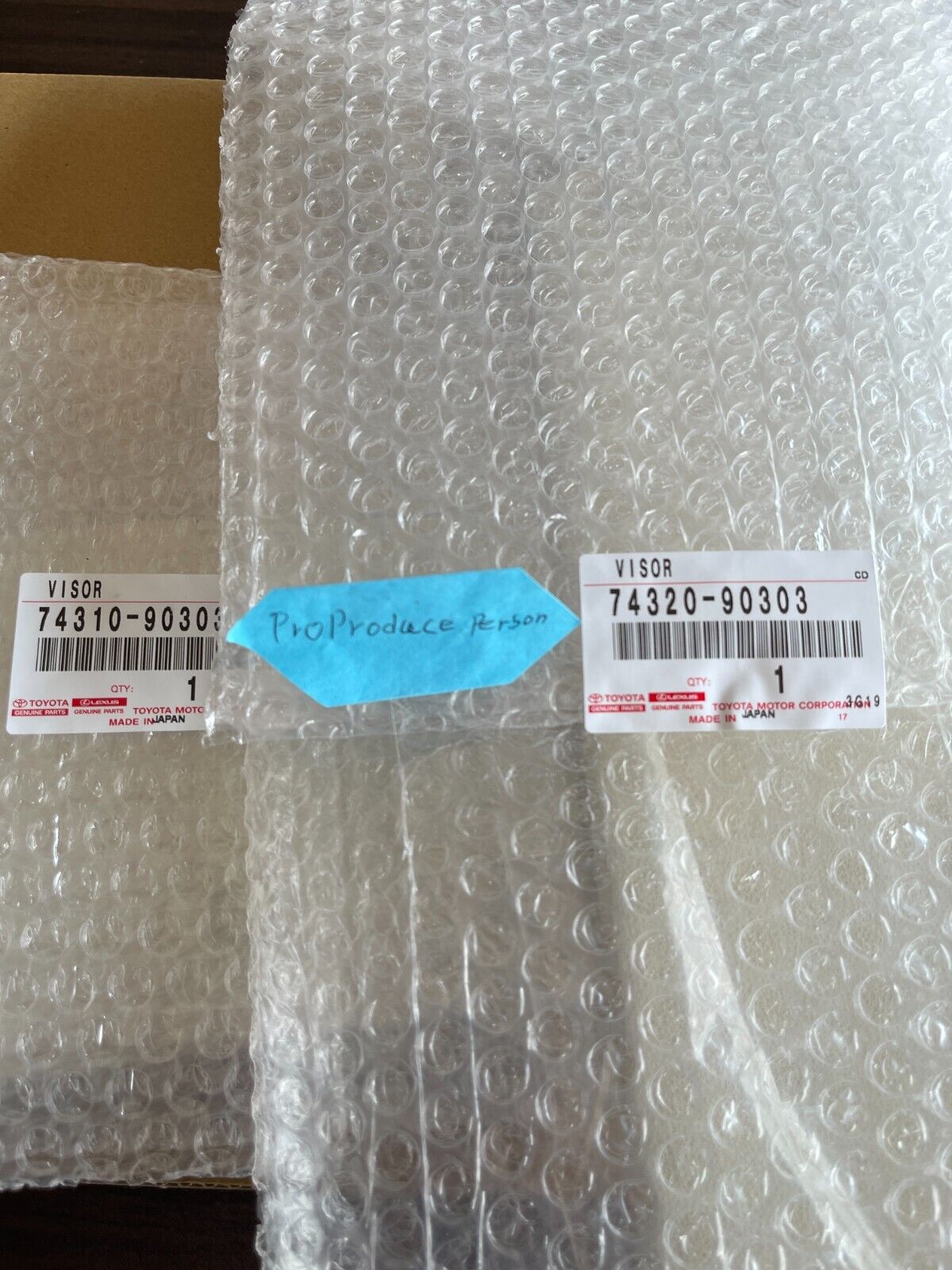 Toyota Genuine Land Cruiser Sun Visor Set BJ40 BJ45 FJ40 FJ45 FJ55 HJ47 New
