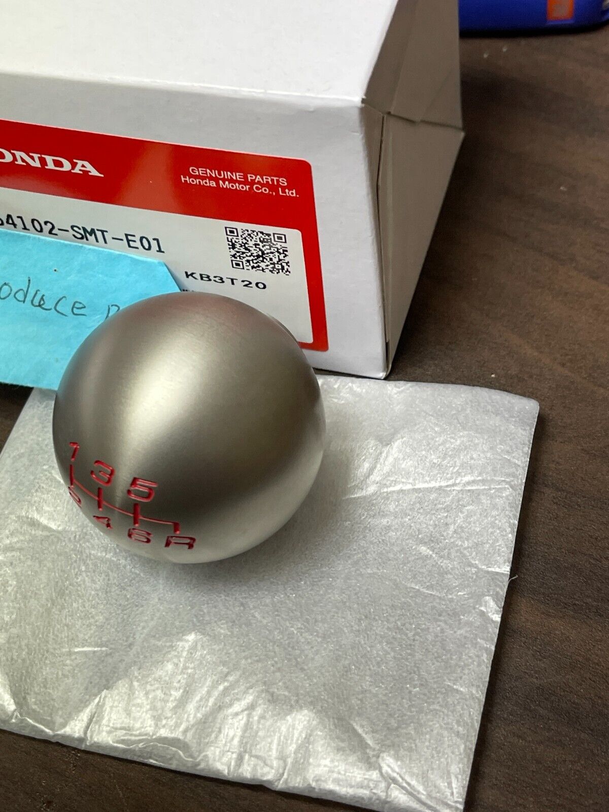 Genuine HONDA 6-Speed MT Stainless Shift Knob Civic Type R 54102-SMT-E01