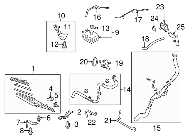 Genuine Mazda OEM OUTLET, WATER MX-5 2008/10 - MX-5 2005/07 - LFE2-15-17Z