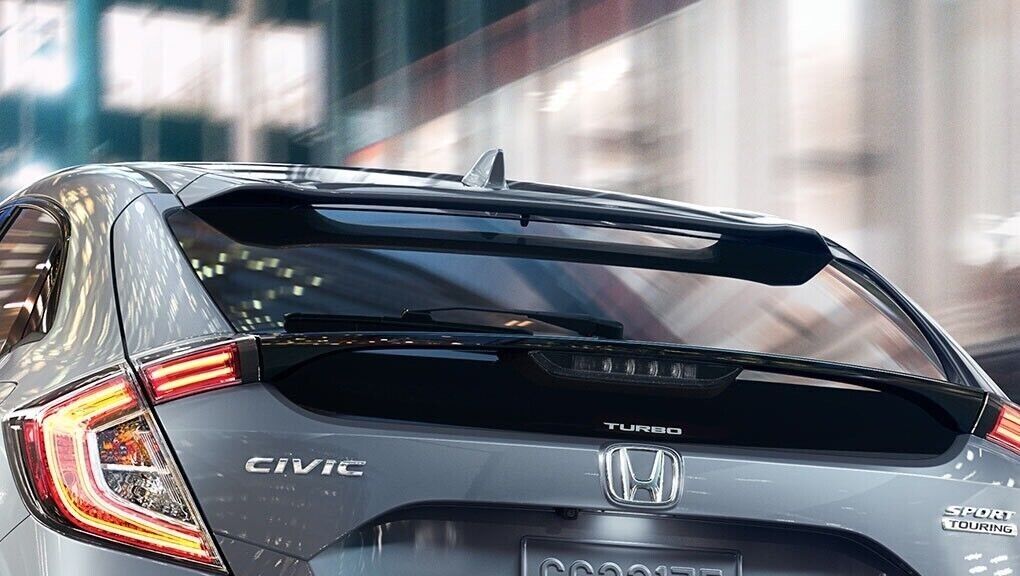 GENUINE HONDA 16-20 CIVIC REAR SCREEN GLASS TURBO STICKER DECAL75717-TGG-C01 OEM