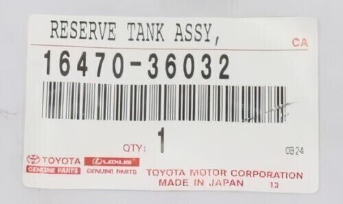Genuine Toyota Reserve Tank Assy CROWN/HYBRID ARS210,AWS21# 16470-36032 OEM