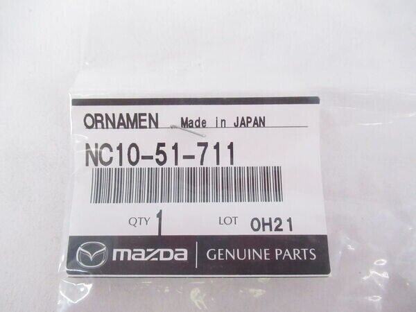Mazda MX-5 Miata NC10-51-711 1998-2005 Genuine Rear MazdaLogo Emblem OEM