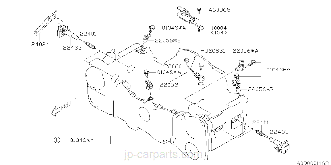 SUBARU Impreza WRX STI 22056AA091 Sensor Camshaft Position MT205 2.0L Turbo