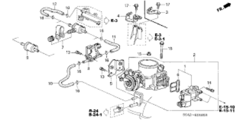 Genuine Honda OEM Civic 2001-2005 1.7L MT Fits Acura EL Idle Air Control Valve