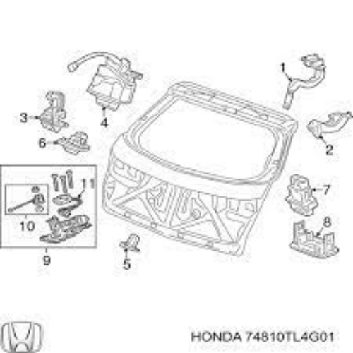 Genuine Honda OEM Acura Switch Assembly Tailgate Opener 74810-TL4-G01