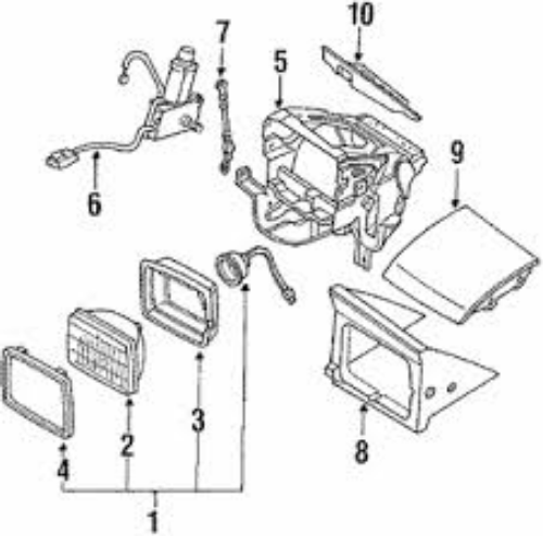 Genuine NISSAN OEM 180SX 240SX Cover Trim Headlamp Set 26045-40F00 26095-40F00